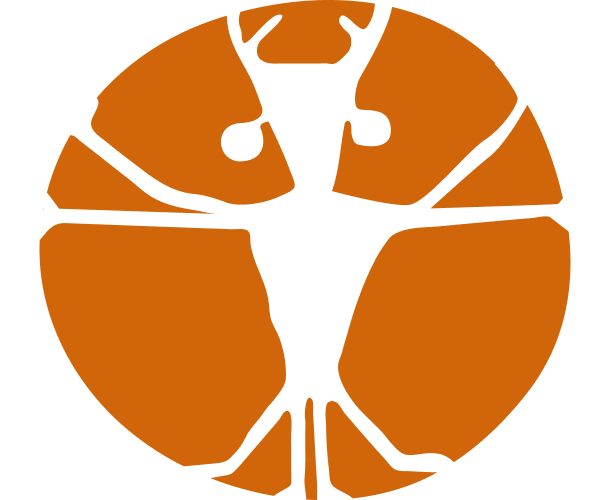 drawing of a petroglyph of a human figure with outstretched arms and legs.